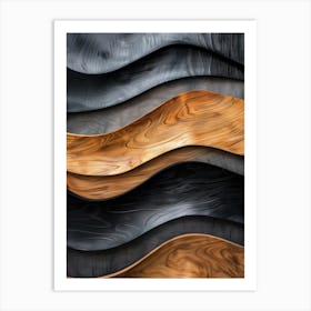 Abstract Wave Pattern 21 Art Print