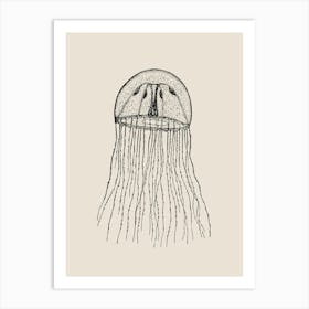 Jellyfish Drawing Art Print