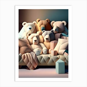 Teddybearconference Art Print