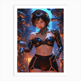 Futuristic Woman Art Print