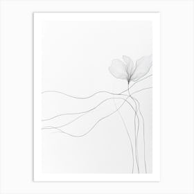 Flower In The Wind Art Print