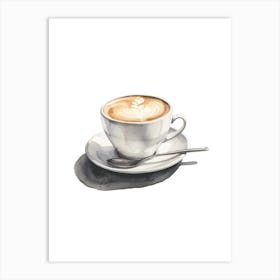 Watercolor Coffee Illustration Art Print