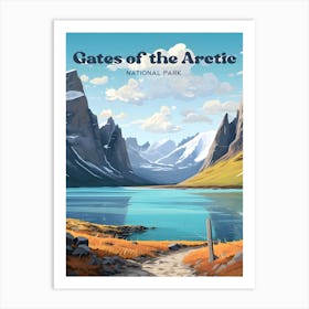 Gates Of The Arctic Mountain Travel Art Art Print