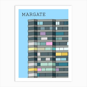 Margate Flats Blue Sky Art Print