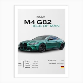 Bmw M4 G82 Art Print