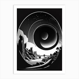 Astronomy Noir Comic Space Art Print