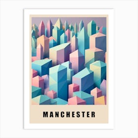 Manchester City Low Poly (8) Art Print