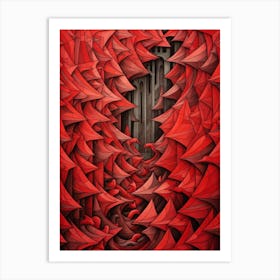 Tessellation Exploration Geometric Illustration 4 Art Print