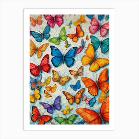 Butterflies - Jigsaw Puzzle Art Print