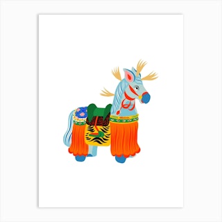 Yawata Uma Wooden Horse Toy Art Print
