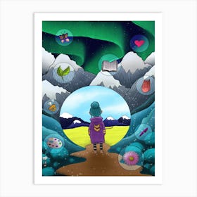 Finding your inner path Art Print