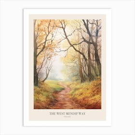 The West Mendip Way England Uk Trail Poster Art Print