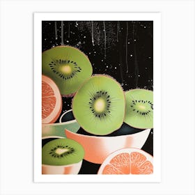 Art Deco Kiwi Art Print