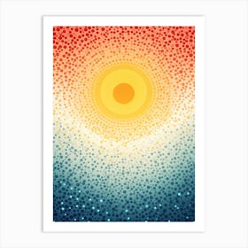 Abstract Sunburst Art Print