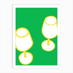Wine Glasses Art Print