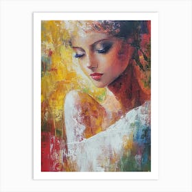 Female Handmade Painting 1 Art Print