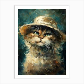 Cat In A Hat 1 Art Print