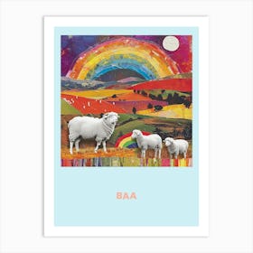 Sheep Baa Poster 5 Art Print