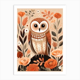 Fall Foliage Owl 1 Art Print