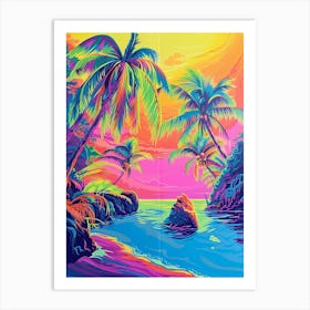 Beach Sunset Art Print