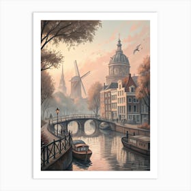 Amsterdam Canal 4 Art Print