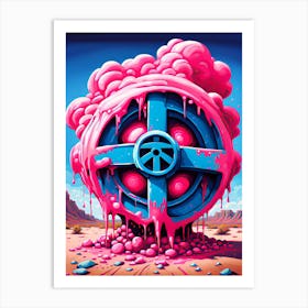 Nuclear Pink 3 Art Print