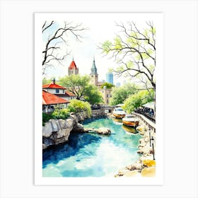 San Antonio River 2 Art Print