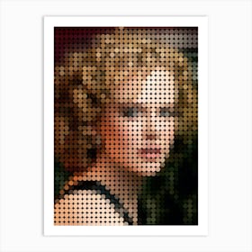 Nicole Kidman In Style Dots Art Print