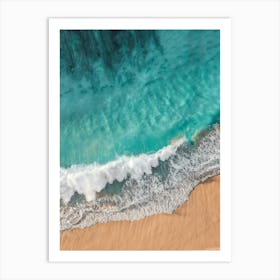 Aerial View Of The Ocean 1 Art Print