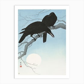 Two Crows On A Branch (1927), Ohara Koson Art Print