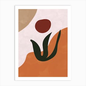 Abstract Nordic Botanical Art Print