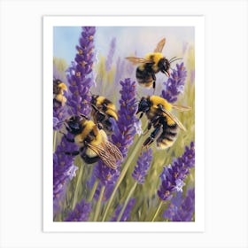 Bumblebee Realism Illustration 21 Art Print