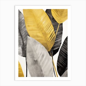 Yellow Leaves Canvas Art Art Print