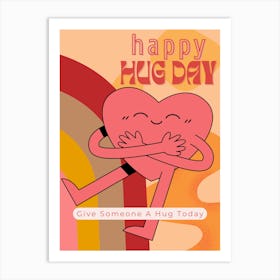 Happy Hug Day Art Print