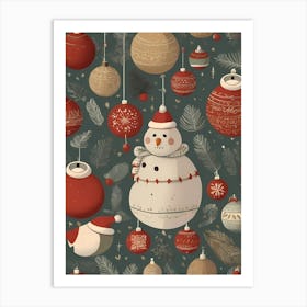 Christmas Background 2 Art Print