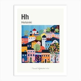 Kids Travel Alphabet  Helsinki 3 Art Print