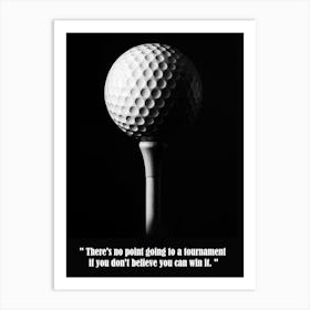 Quots Golf Bw Art Print