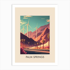 Palm Springs, Usa 4 Vintage Travel Poster Art Print