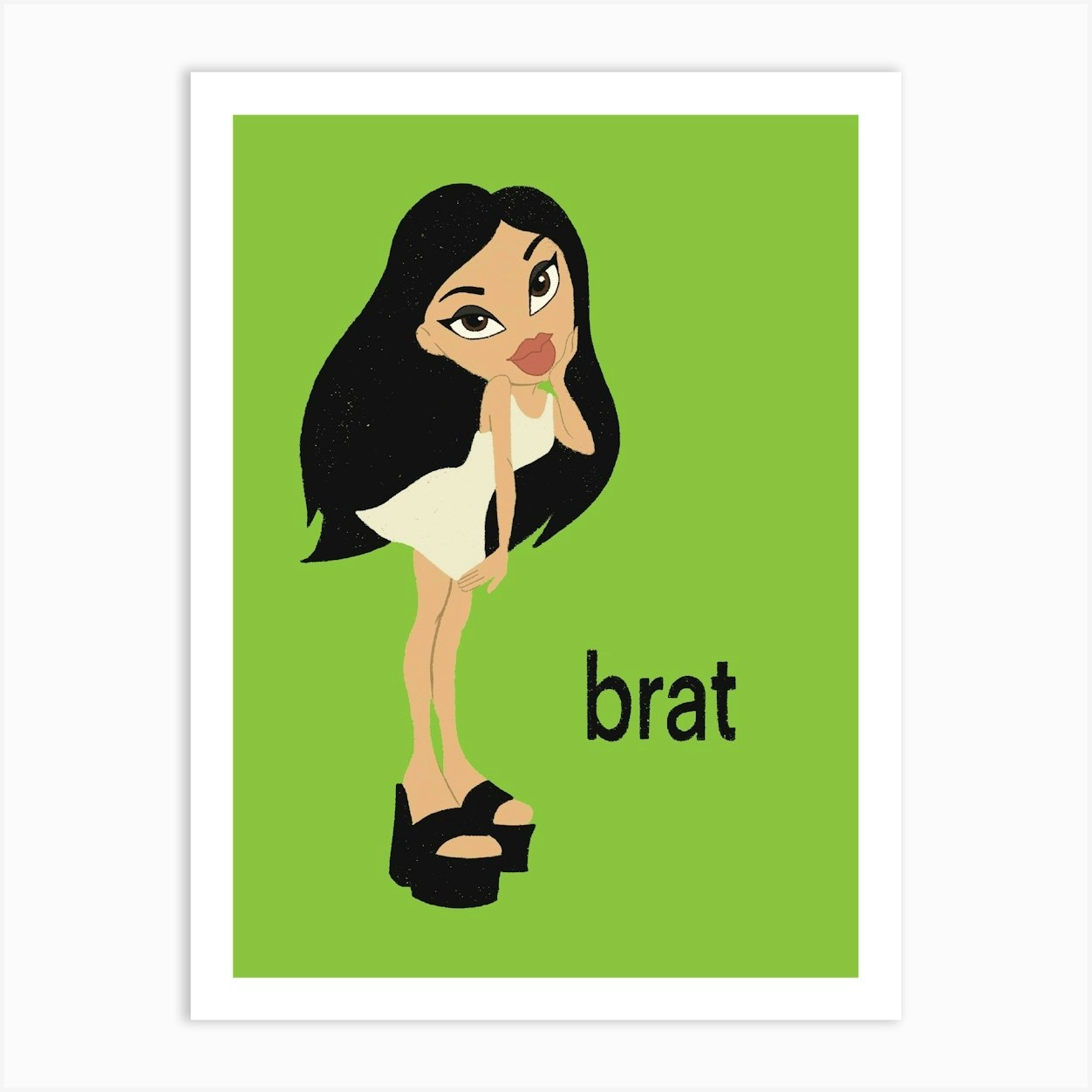 Charli xcx Bratz Doll - Brat Art Print by Ella Goddard