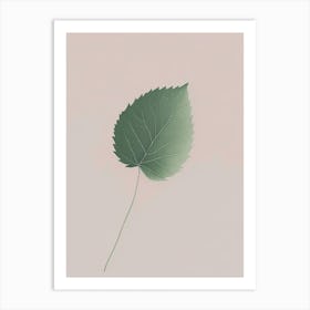 Raspberry Leaf Herb Simplicity Art Print
