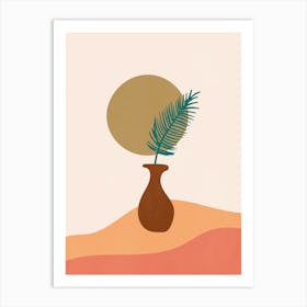 Leaf Vessel Middle Desert Art Print