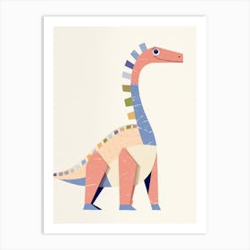 Nursery Dinosaur Art Amargasaurus 2 Art Print