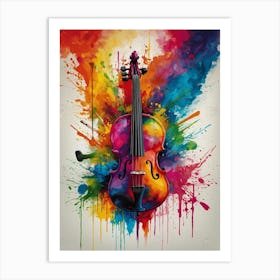 Violin Painting 1 Art Print