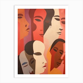 Women'S Faces 1 Art Print