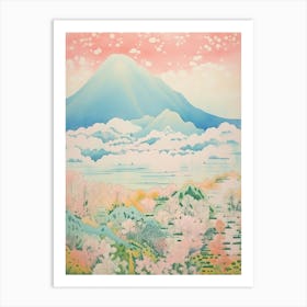 Mount Gassan In Yamagata, Japanese Landscape 4 Art Print