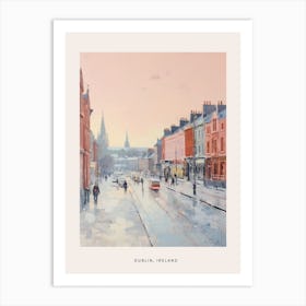 Dreamy Winter Painting Poster Dublin Ireland 2 Art Print