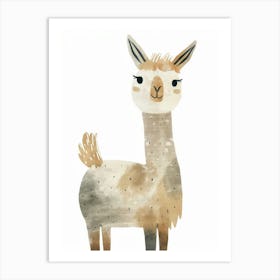 Charming Nursery Kids Animals Alpaca 3 Art Print