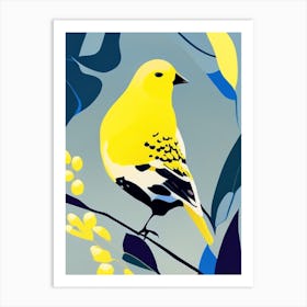 American Goldfinch Pop Matisse 2 Bird Art Print