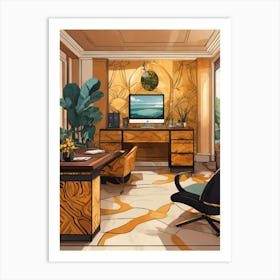 Home Office Art Print