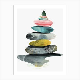 Stack Of Stones Canvas Print Art Print